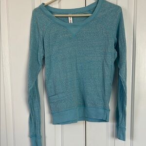 Lorna Jane Blue Long-Sleeve Sweater